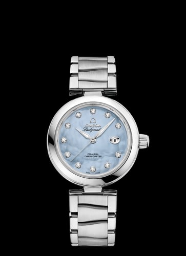 Omega LadyMatic Co-Axial 34 Stainless Steel / Blue MOP / Bracelet