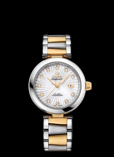 Omega LadyMatic Co-Axial 34 Stainless Steel / Yellow Gold / MOP / Bracelet