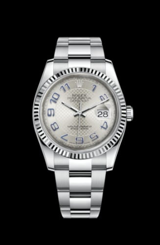 Rolex Datejust 36 Stainless Steel Fluted / Oyster / Silver Arabic