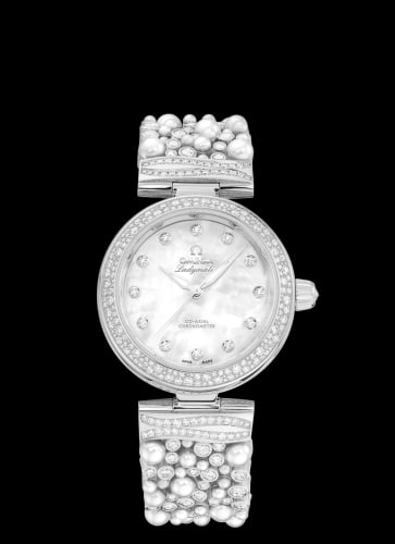 Omega LadyMatic Co-Axial 34 White Gold / Pearls and Diamonds