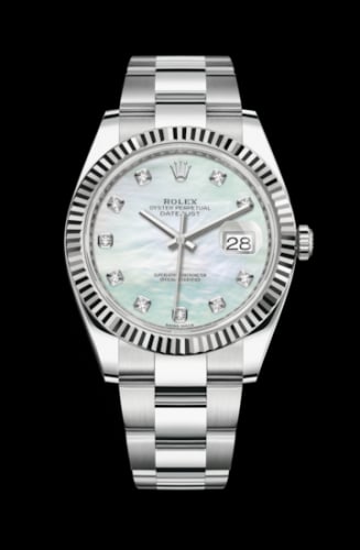 Rolex Datejust 41 Stainless Steel Fluted / Oyster / MOP Diamond