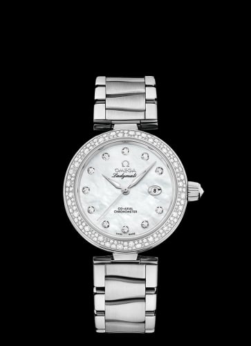 Omega LadyMatic Co-Axial 34 Stainless Steel / Diamond / MOP / Bracelet
