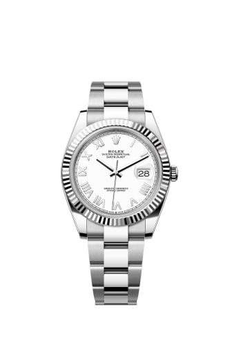 Rolex Datejust 41 Stainless Steel - Fluted / White Roman / Oyster