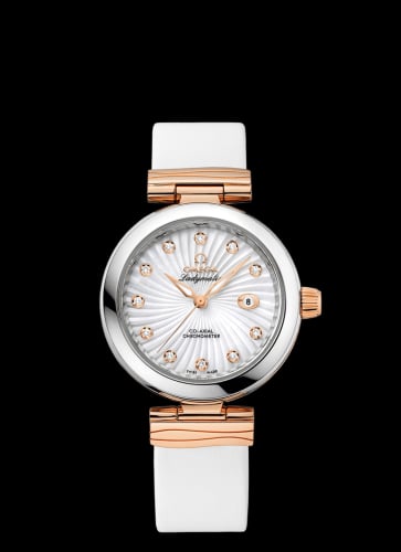Omega LadyMatic Co-Axial 34 Stainless Steel / Red Gold / MOP