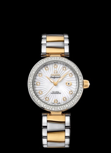 Omega LadyMatic Co-Axial 34 Stainless Steel / Yellow Gold / Diamond / MOP / Bracelet