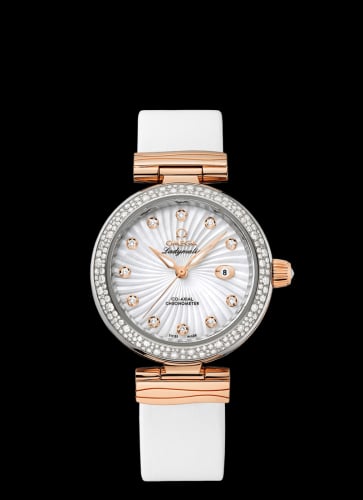 Omega Ladymatic Co-Axial 34 Stainless Steel / Red Gold / Diamond / MOP