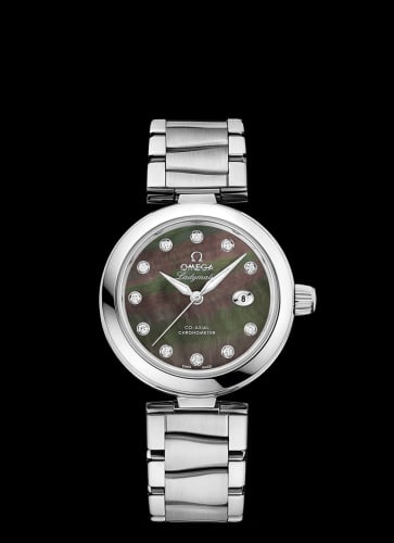 Omega LadyMatic Co-Axial 34 Stainless Steel / Brown MOP / Bracelet