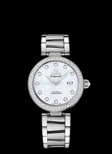Omega LadyMatic Co-Axial 34 Stainless Steel / Diamond / MOP / Bracelet
