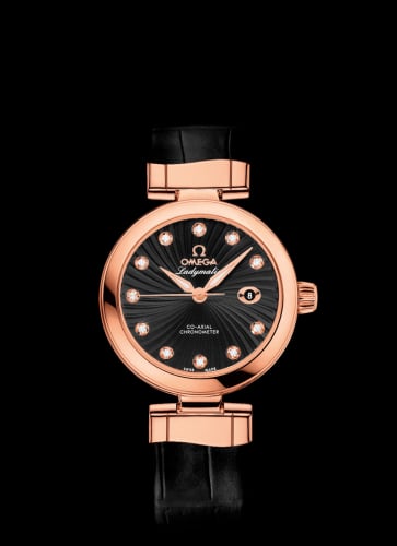 Omega LadyMatic Co-Axial 34 Red Gold / Black