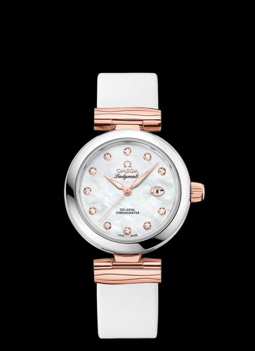 Omega LadyMatic Co-Axial 34 Stainless Steel / Sedna Gold / MOP