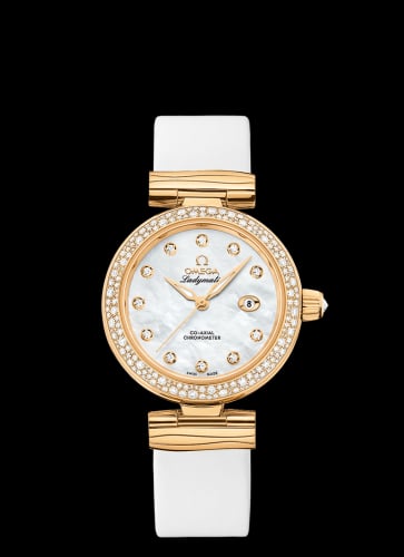 Omega LadyMatic Co-Axial 34 Yellow Gold / Diamond / MOP