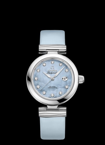 Omega LadyMatic Co-Axial 34 Stainless Steel / Blue MOP