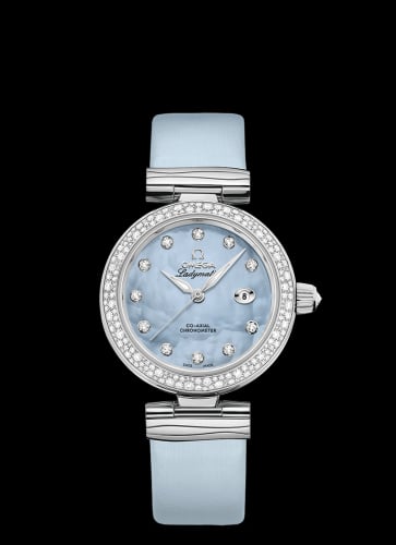 Omega LadyMatic Co-Axial 34 Stainless Steel / Diamond / Blue MOP