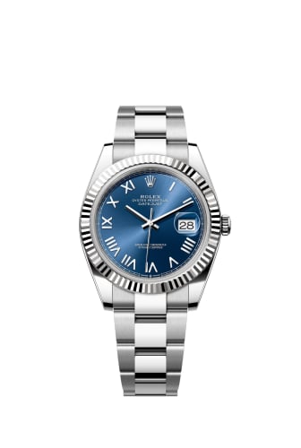 Rolex Datejust 41 Stainless Steel - Fluted / Blue Roman / Oyster
