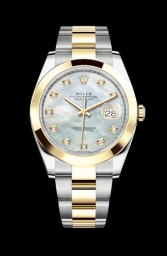 Rolex Datejust 41 Rolesor Yellow Smooth / Oyster / MOP