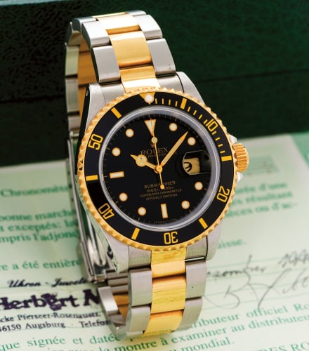 Rolex Submariner Date 16613 Black Tritium