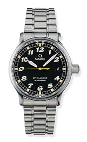 Omega Dynamic III Date Stainless Steel / Black / Bracelet