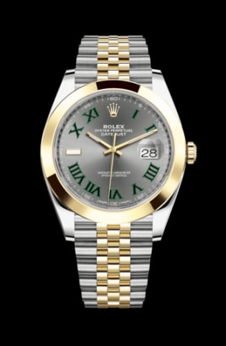 Rolex Datejust 41 Rolesor Yellow Smooth / Jubilee / Slate - Roman