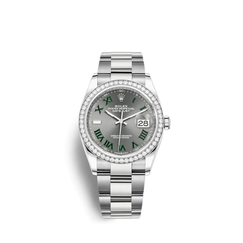 Rolex Datejust 36 Stainless Steel / Diamond / Slate - Roman / Oyster