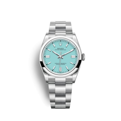 Rolex Oyster Perpetual 36 Stainless Steel / Turquoise