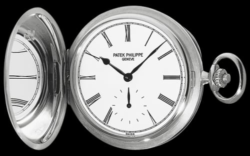 Patek Philippe Pocket Watch Savonette White Gold / White
