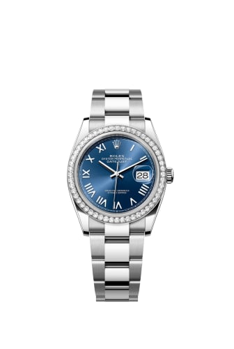 Rolex Datejust 36 Stainless Steel - Diamond / Blue Roman / Oyster