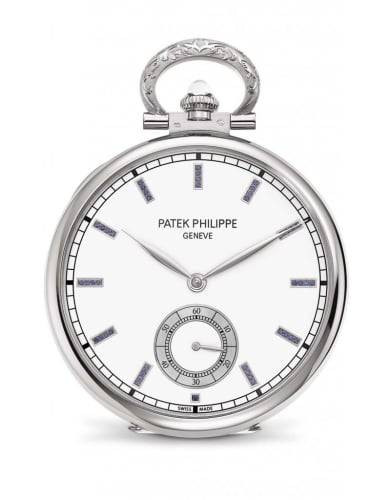 Patek Philippe Pocket Watch Lepine White Gold / Mount Rushmore