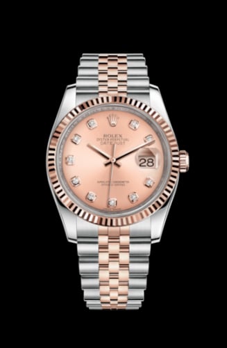 Rolex Datejust 36 Rolesor Everose Fluted / Jubilee / Pink Diamonds