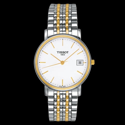Tissot Desire Quartz 34 Stainless Steel / Yellow Gold PVD / Silver / Bracelet