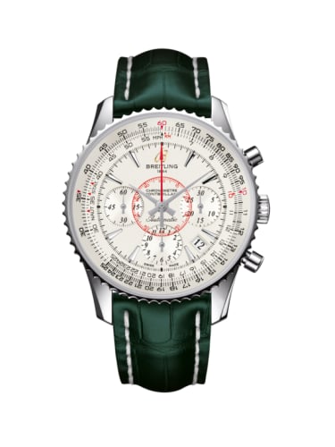 Breitling Montbrillant 01 Stainless Steel / Mercury Silver / Croco