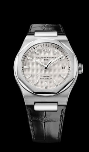 Girard-Perregaux Laureato 38 Automatic Stainless Steel / Silver / Alligator