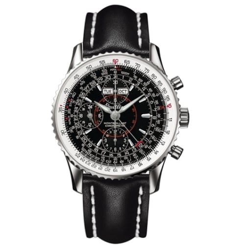 Breitling Montbillant Datora Black / Calf