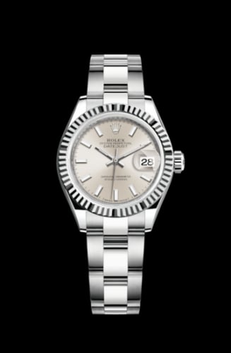 Rolex Lady-Datejust 28 Stainless Steel Fluted / Silver / Oyster