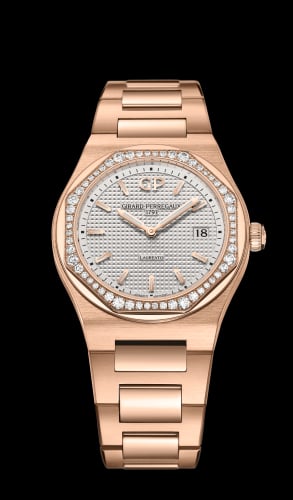 Girard-Perregaux Laureato 34 Quartz Pink Gold / Diamond / Silver