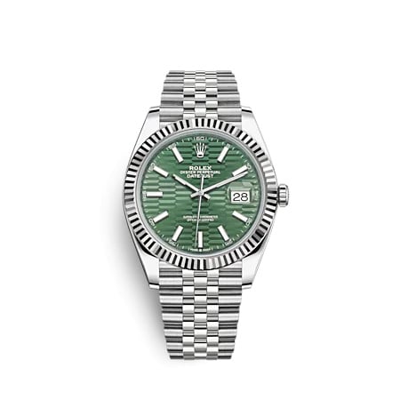 Rolex Datejust 41 Stainless Steel - Fluted / Green - Fluted / Jubilee