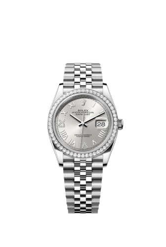 Rolex Datejust 36 Stainless Steel - Diamond / Silver Roman Diamond / Oyster