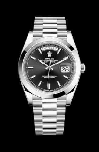 Rolex Day-Date 40 Platinum / Black