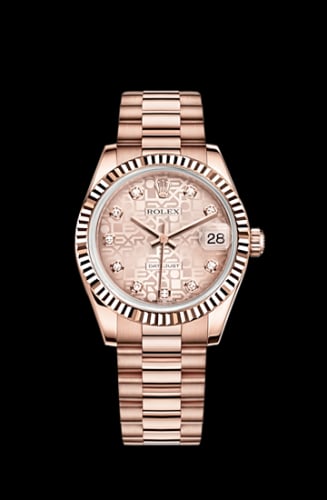 Rolex Datejust 31 Everose Fluted / President / Pink Computer