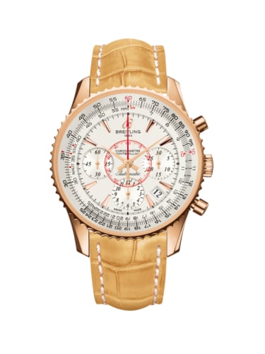 Breitling Montbrillant 01 Red Gold / Mercury Silver / Croco