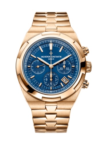 Vacheron Constantin Overseas Chronograph Pink Gold / Blue / Bracelet