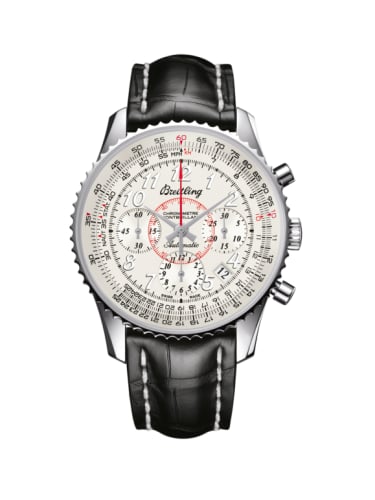 Breitling Montbrillant 01 Stainless Steel / Mercury Silver / Croco