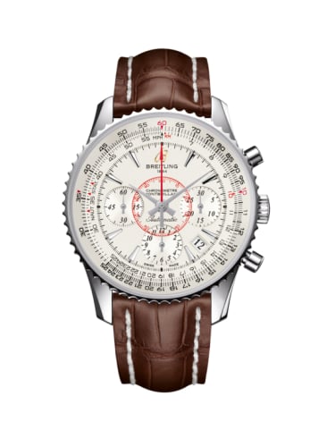 Breitling Montbrillant 01 Stainless Steel / Mercury Silver / Croco