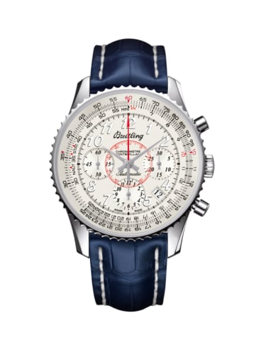 Breitling Montbrillant 01 Stainless Steel / Mercury Silver / Croco