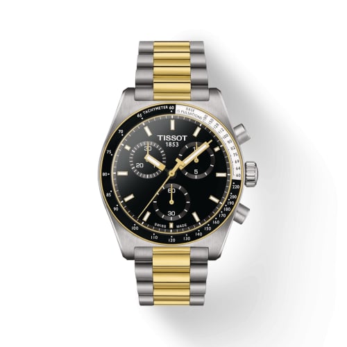Tissot PR516 Chronograph Quartz Stainless Steel - Yellow Gold / Black / Bracelet