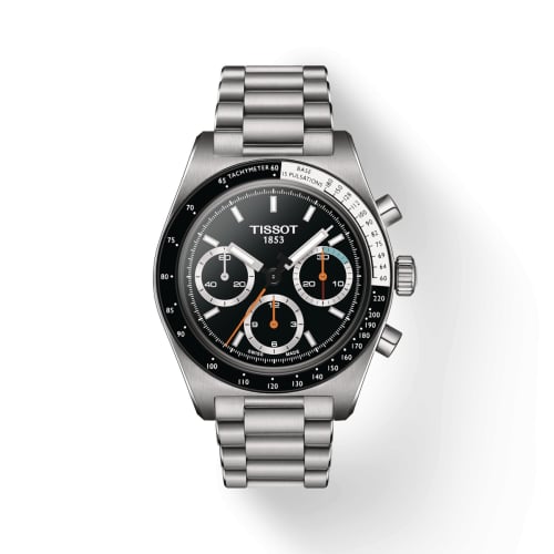 Tissot PR516 Chronograph Mechanical Stainless Steel / Black / Bracelet