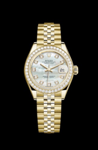Rolex Lady-Datejust 28 Yellow Gold Diamond / Jubilee / MOP
