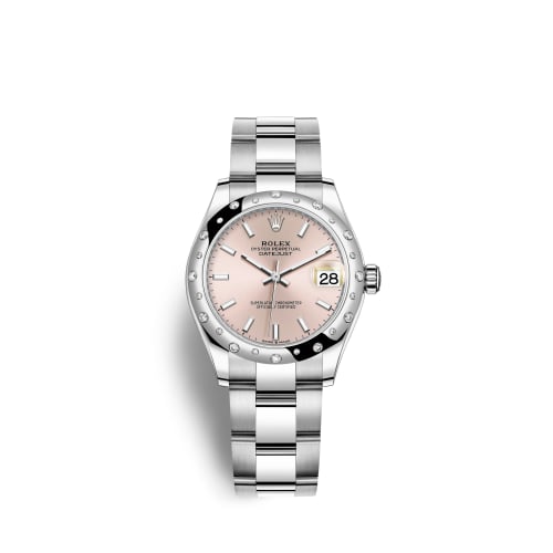 Rolex Datejust 31 Stainless Steel Domed Diamond / Oyster / Pink