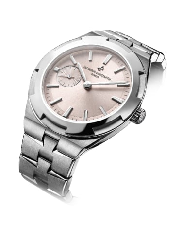 Vacheron Constantin Overseas Small Stainless Steel / Rosy Beige