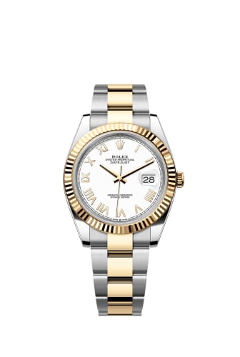 Rolex Datejust 41 Stainless Steel - Yellow Gold - Fluted / White Roman / Oyster