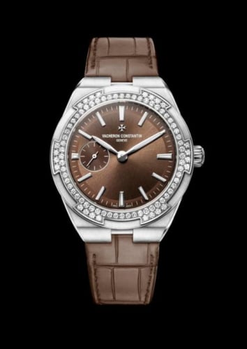 Vacheron Constantin Overseas Small Stainless Steel / Brown